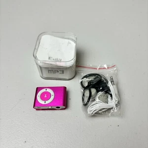 MP3 PLAYER -Mini Rechargeable Micro SD, With Built In Battery Pink. - Picture 1 of 6