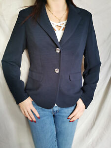 NINE WEST Women's Blazer Navy Blue Size S Two-button Stretch Notched! New ! 