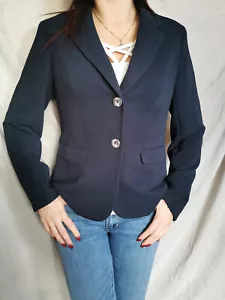 NINE WEST Women's Blazer Navy Blue Size S Two-button Stretch Notched! New ! - Picture 1 of 6