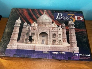 NEW Puzz 3D Taj Mahal Fully Dimensional 1077 Piece Puzzle Milton Bradley NIB - Picture 1 of 2