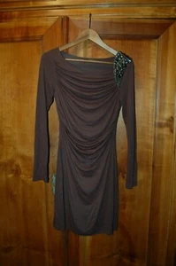 Fashion Elle, Vestito donna, Marrone, Applicazioni, vedi misure, usato - Foto 1 di 12