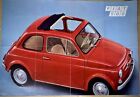 FIAT 500 - Poster originale pubblicitario - Torino 1973 -