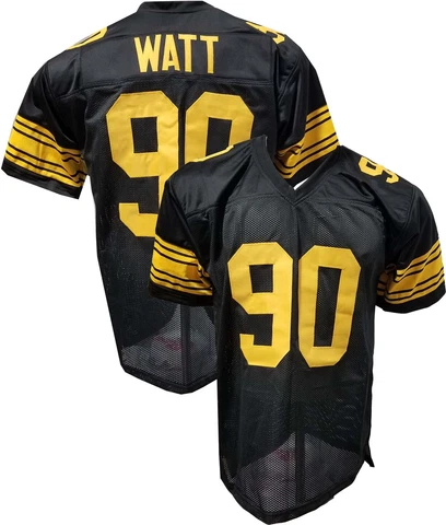 TJ WATT Black Color Rush Stitched Football Jersey Men's Cover