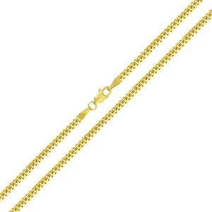 Italian 14k Yellow Gold Solid Miami Cuban Chain Necklace 24" 2.7mm 14 grams - Picture 1 of 3