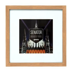 Kenro Senator Oak Photo Frame with White Mat Wood 6x4" -  50x70cm - Picture 1 of 88