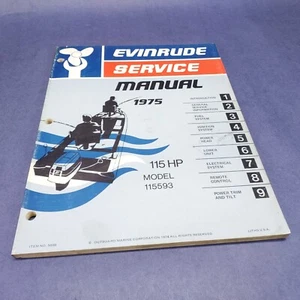 1975 Evinrude 5098 Service Manual 115 HP Model 115593 OMC - Bild 1 von 4