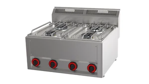 Gastro Gasherd 4-Brenner als Tischgerät 12,6 kW 660x600x290mm Gasbrenner NEU - Bild 1 von 1