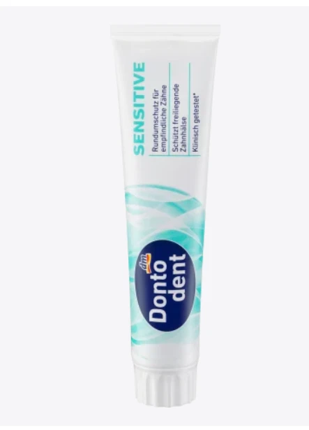 sensitive toothpaste teeth, 125ml, vegan, Dontodent