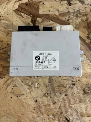 Módulo de control plegable techo blando convertible BMW 330ci 325ci E46 M3 OEM Foto 1 de 4