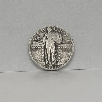 1926-S Philadelphia Mint Silver Standing Liberty Quarter - Image 1 of 3