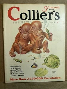 Collier’s Magazine May 9, 1931 Monkeys Smoking - Picture 1 of 4