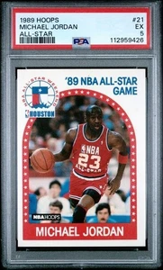 Michael Jordan PSA 5 Hoops 1989 #200 NBA HOF MVP #21 Chicago Bulls - Picture 1 of 2