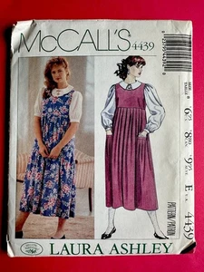 Jersey y blusa vintage Laura Ashley McCall’s 4439 patrón de costura 8 SIN CORTAR - Imagen 1 de 2