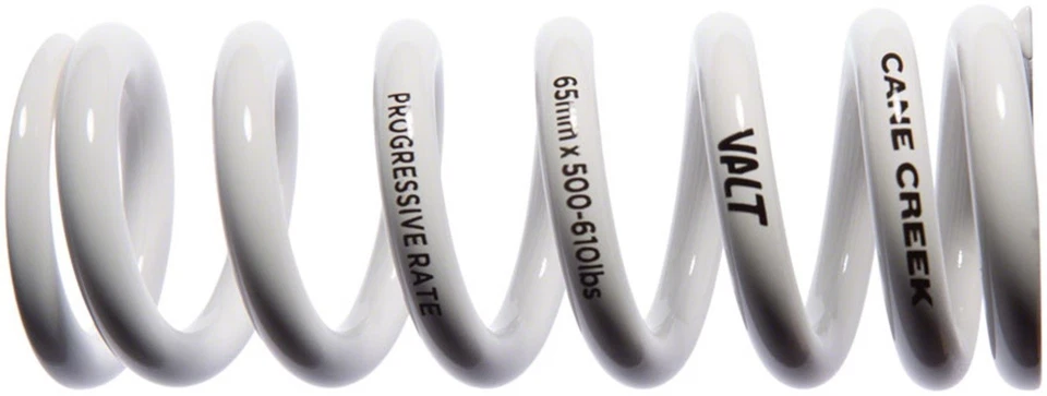 Легкая задняя амортизирующая пружина Cane Creek Progressive Rate VALT — 65 мм x 500–610 л - Изображение 1 из 1