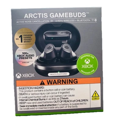 SteelSeries Arctis GameBuds - Diseñado para XBOX (Negro) NUEVO/SELLADO Foto 1 de 2