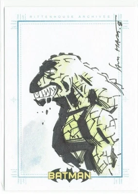Batman Archives Rittenhouse 2008 boceto de artista Sketchafex 1/1 Sam Hart Foto 1 de 4