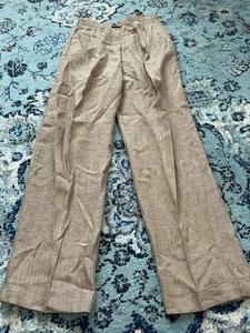 GAP VTG Linen Trouser Pants Women's 10 Preppy Career Classic Thailand - Picture 1 of 9