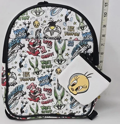 NWT Looney Tunes Backpack Purse With Coin Purse Like Loungefly  - Image 1 of 4