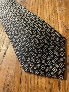 Vintage EUC Nautica Geometric Silk Tie Men’s Necktie USA Made - Picture 1 of 10
