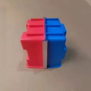 Molde de enclavamiento de ladrillos de hormigón ladrillos de construcción huecos moldes de plástico ABS - Imagen 1 de 12