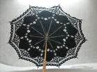 New Lace Parasol Umbrella Wedding Black Cotton Fashion Wooden Handle Decoration
