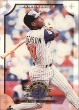 1998 Leaf Anaheim Angels Baseball Card #34 Rickey Henderson