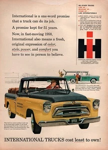 1958 International A-100 Pickup Truck "Green Acres" Original Farbanzeige  - Bild 1 von 1