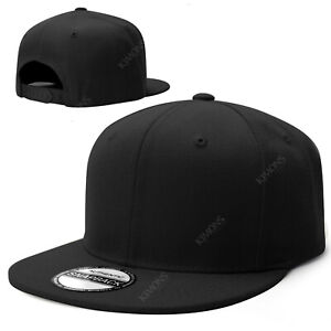 Snapback Hat Flat Baseball Cap Trucker Solid Plain Blank Men Hip Hop Army CS