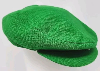 Gorra plana de tweed irlandés de colección 100 % lana pura talla M sombrero de conducción verde hecho en Irlanda U8a Foto 1 de 4
