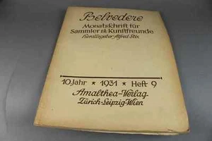 Belvedere - Mensual para Sammler&kunstfreunde Von 1931 - Alfred Stix / S123 - Imagen 1 de 1
