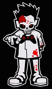 Calcomanía de vinilo Bloody Zombie Boy Walking Dead Family - Imagen 1 de 1