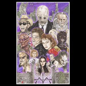 Night Breed Clive Barker  Horror Movie 11x17 Art Print Signed Chris Oz Fulton