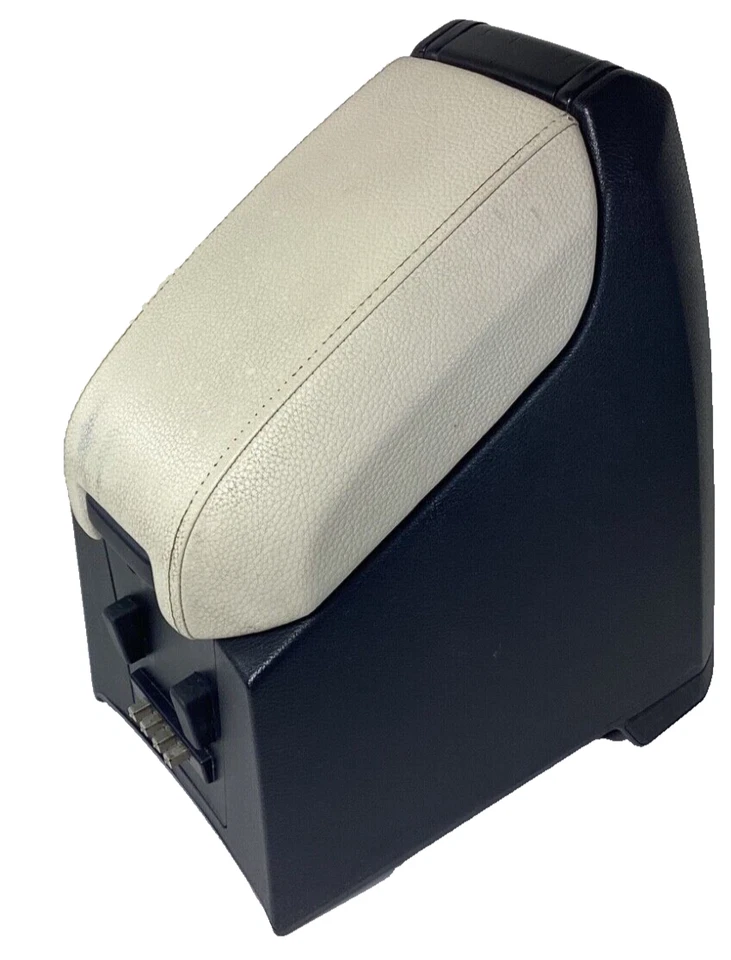 Volvo XC90 2003-2014 consola central reposabrazos tapa cubierta marfil/grano madera OEM Foto 1 de 4