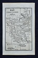 1830 Nathan Hale Map - Turkey in Europe & Greece - Athens Constantinople Balkans