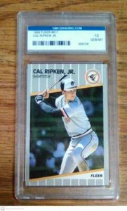 GRADED 1989 FLEER BASEBALL CARD #617 CAL RIPKEN JR ORIOLES GMC 10 GEM MINT - Picture 1 of 1