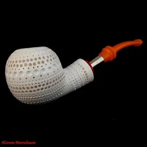 Pipa de fumar de espuma de mar AGovem Lattice Apple Block AGM-1669 - Imagen 1 de 12