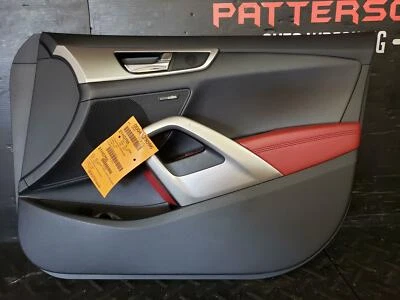 2012 HYUNDAI VELOSTER PASSENGER FRONT INTERIOR DOOR TRIM PANEL RED / BLACK - Image 1 of 4