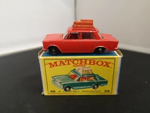 G276-MATCHBOX LESNEY No56B FIAT 1500 WITH BOX.RED BODY - Picture 1 of 12