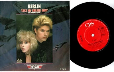 BERLIN - 'Take My Breath Away' 7" 45rpm PS CBS VG/VG 1986 (A 7320) - Image 1 of 4