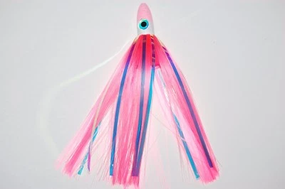 Blue Water Candy 7" 2oz Peso Total Tweener Jag Rosa Cebos Muertos Cadenas Foto 1 de 2