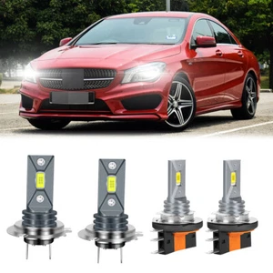 For Mercedes Benz CLA250 2013-2018 H7 Super Bright White LED Headlight Bulbs Kit - Picture 1 of 14