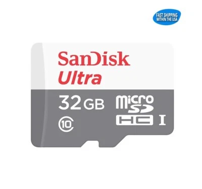 Sandisk Micro SD Ultra 32GB c10 Memory Card for Samsung Galaxy S20 S10 S9 S8 S7 - Image 1 of 2