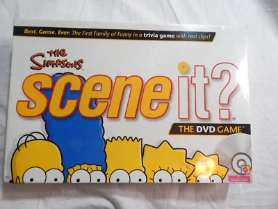 THE SIMPSONS Scene It DVD Game Trivia Mattel Board Game 2009 New In Box NIB - Image 1 of 3