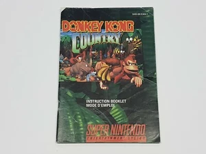 Donkey Kong Country autentico SNES Super Nintendo solo manuale *CAN-1*danni - Foto 1 di 10