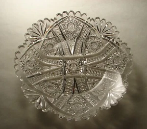 Rare Stunning ABP Blackmer American Brilliant Cut Glass Plate Columbia Pattern - Picture 1 of 8