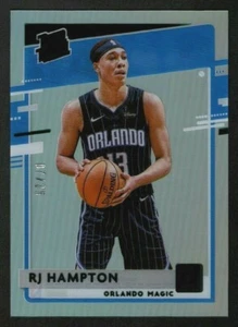 RJ Hampton 2020-21 Clearly Donruss novato con clasificación verde SSP 7/25 Orlando Magic - Imagen 1 de 2