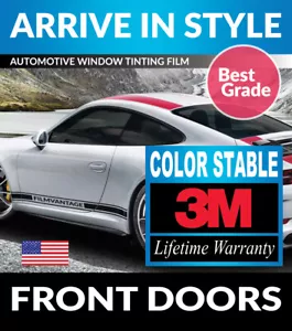 PRECUT FRONT DOORS TINT W/ 3M COLOR STABLE FOR TOYOTA TUNDRA CREWMAX 07-21 - Picture 1 of 1