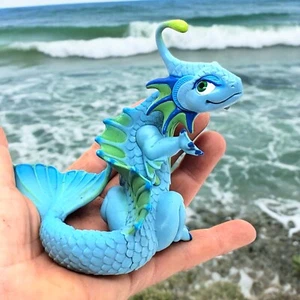 Baby Ocean Dragon Safari Ltd Draco Juguete Fantasía Mítico Azul Lindo - Imagen 1 de 10