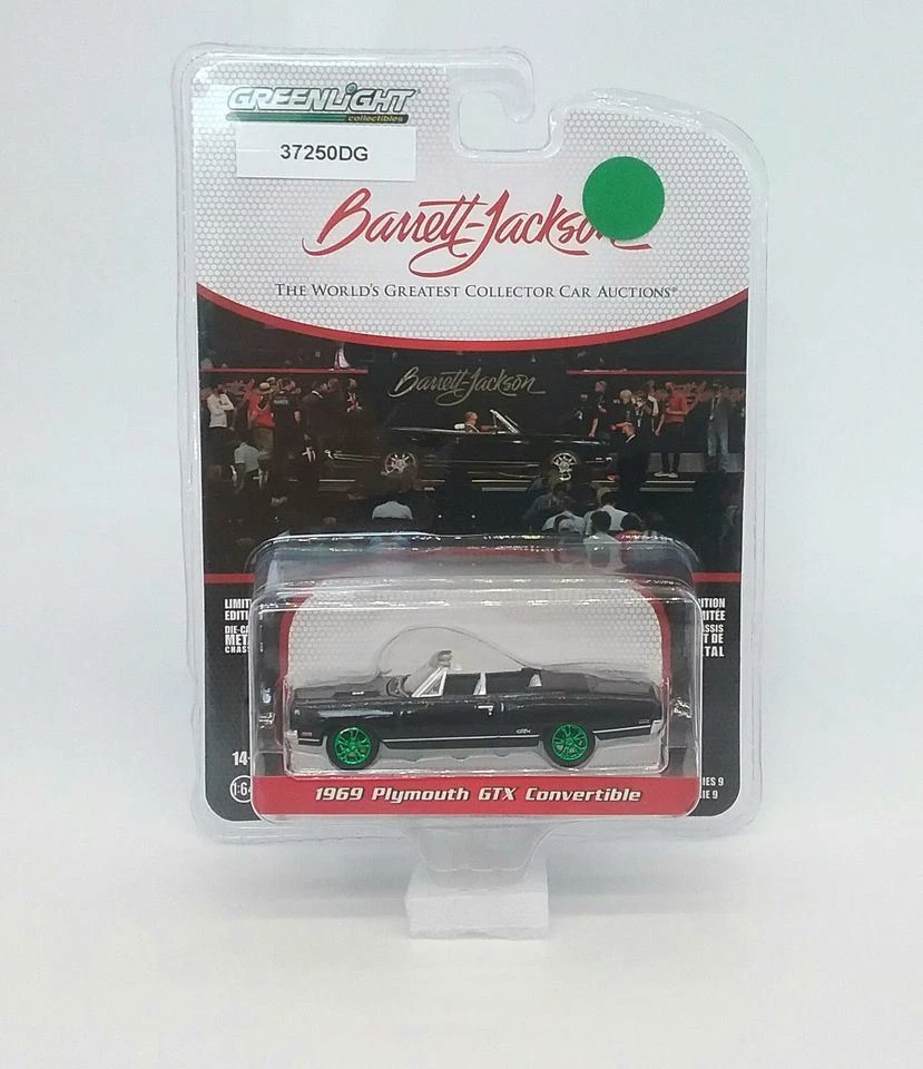 Plymouth GTX 1969 convertible en negro con interior blanco *ruedas verdes raras en Foto 1 de 1