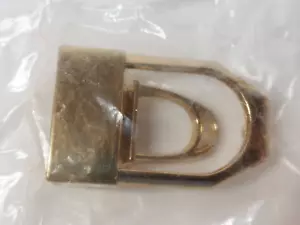 Goldfarbene kleine 1" Mitte Ersatz Gürtelschnalle NEU in Verpackung Vintage SCHNELL SH - Bild 1 von 3